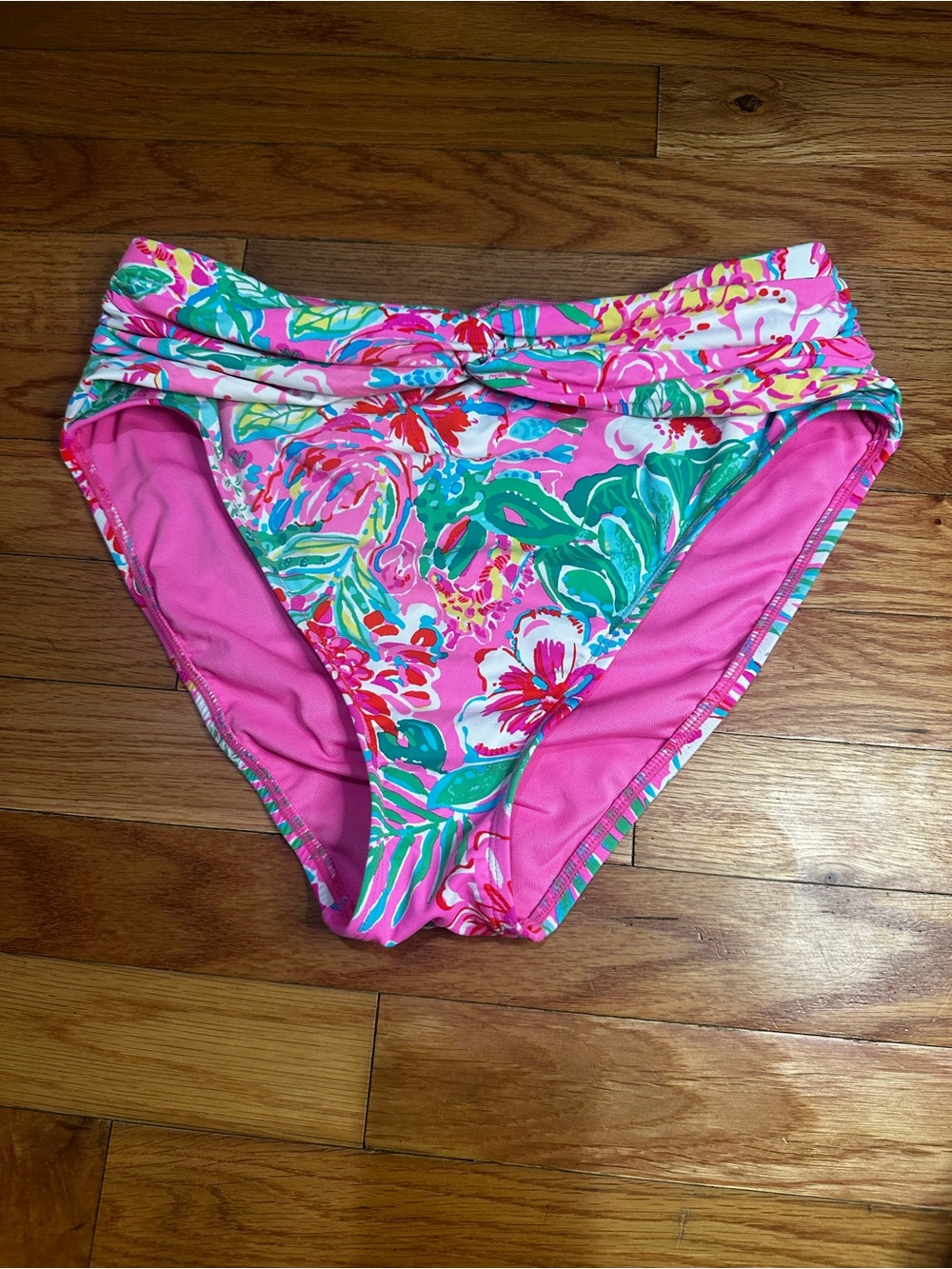 Lilly Pulitzer Bergen High Waisted Bikini Bottom Journey To The Jungle Floral 6